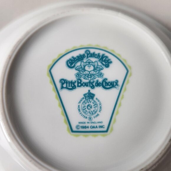 Vintage 1984 Cabbage Patch Kids Bowl – Made in England – Ceramic Baby Dish - Picture 5 of 6